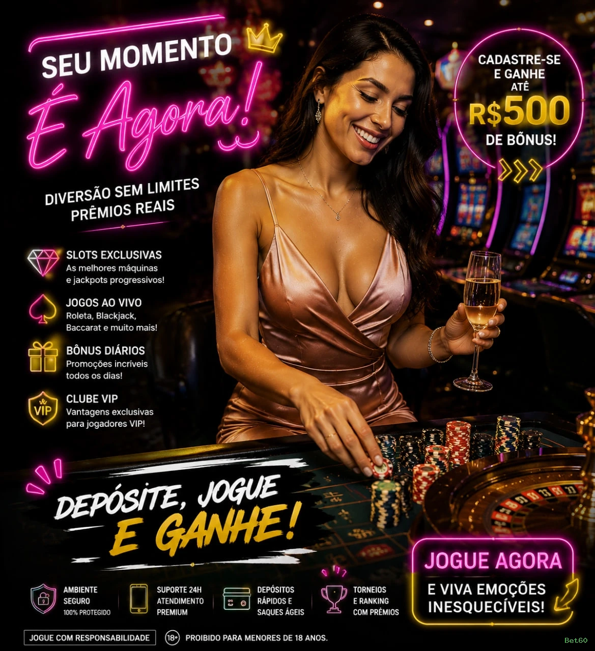 Conta Bet60 sincronizada site e app