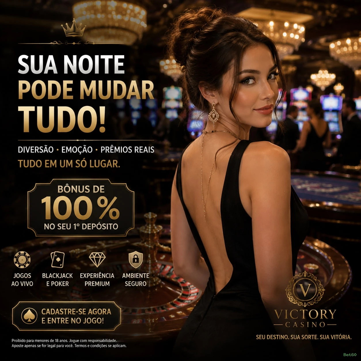 Bônus e prêmios Bet60